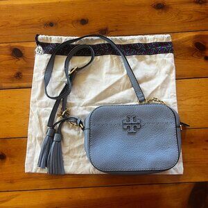 Tory Burch Blue Tassel Crossbody Purse